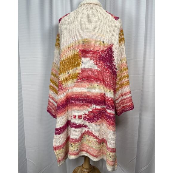 Anthropologie Daily Practice Oversized Bethany Sunrise Cardigan Size M / L - Picture 2 of 11